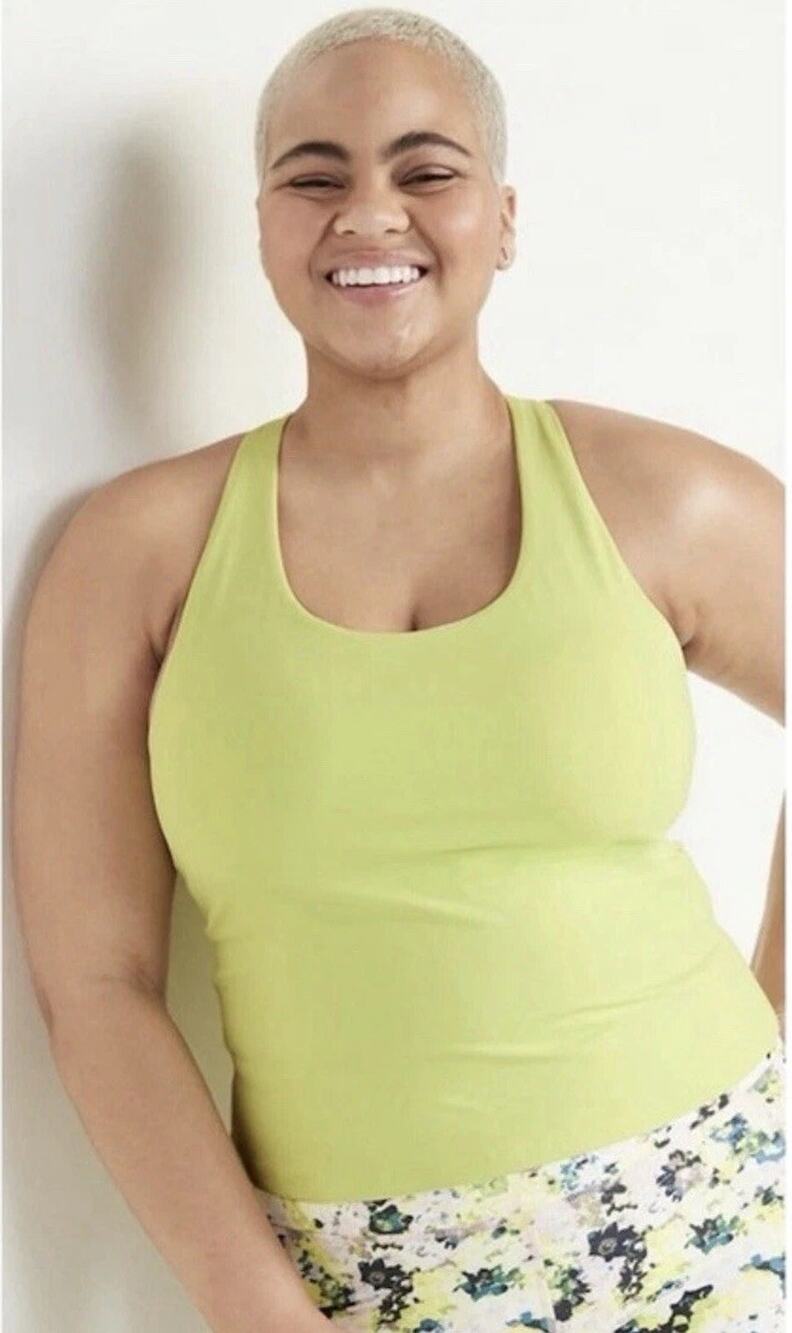 Old Navy Active PowerSoft Racerback Tank Built In Bra 4X